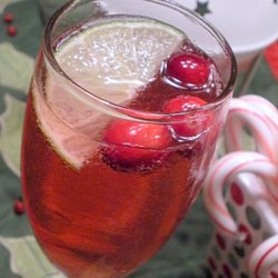 Cranberry-Lime Champagne Cocktail