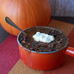 Slow Cooker Black Bean Pumpkin Chili
