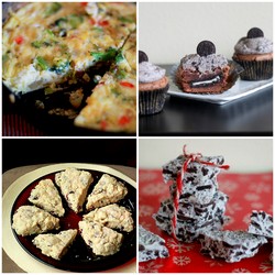 Archived! Leftover Veggie Frittata, Decadent Cookies & Cream Goodies, Cranberry Love & More