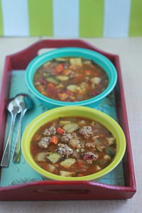 Perfect minestrone (vegetarian, with optional sausage) | Kitchen Treaty