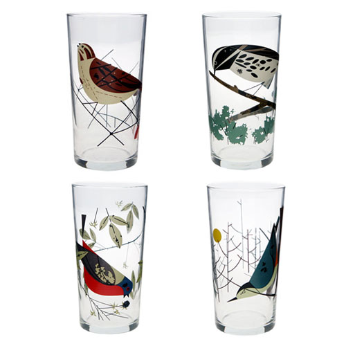 Oldham + Harper Birds Glasses from Fishs Eddy