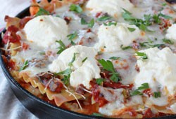 Easy Cheesy Veggie Skillet Lasagna