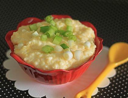 Creamy Parmesan Sour Cream Polenta