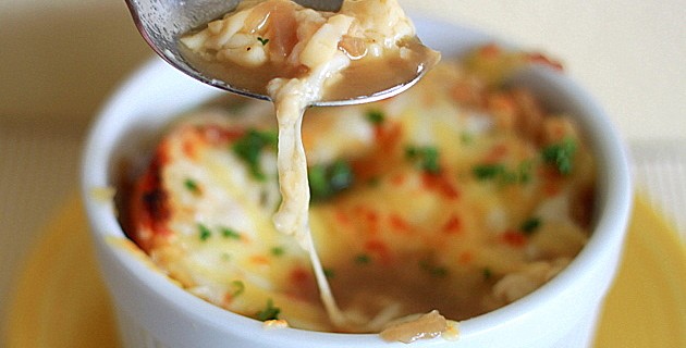 French Onion Soup with Meatballs (or Not)