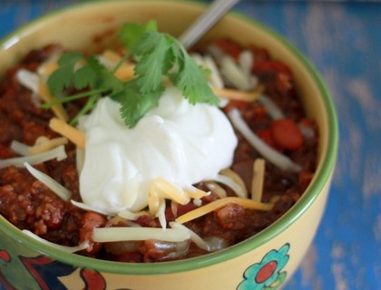Hearty Slow-Cooker Bulgur Chili