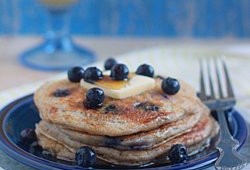 Lemon Blueberry Yogurt Pancakes