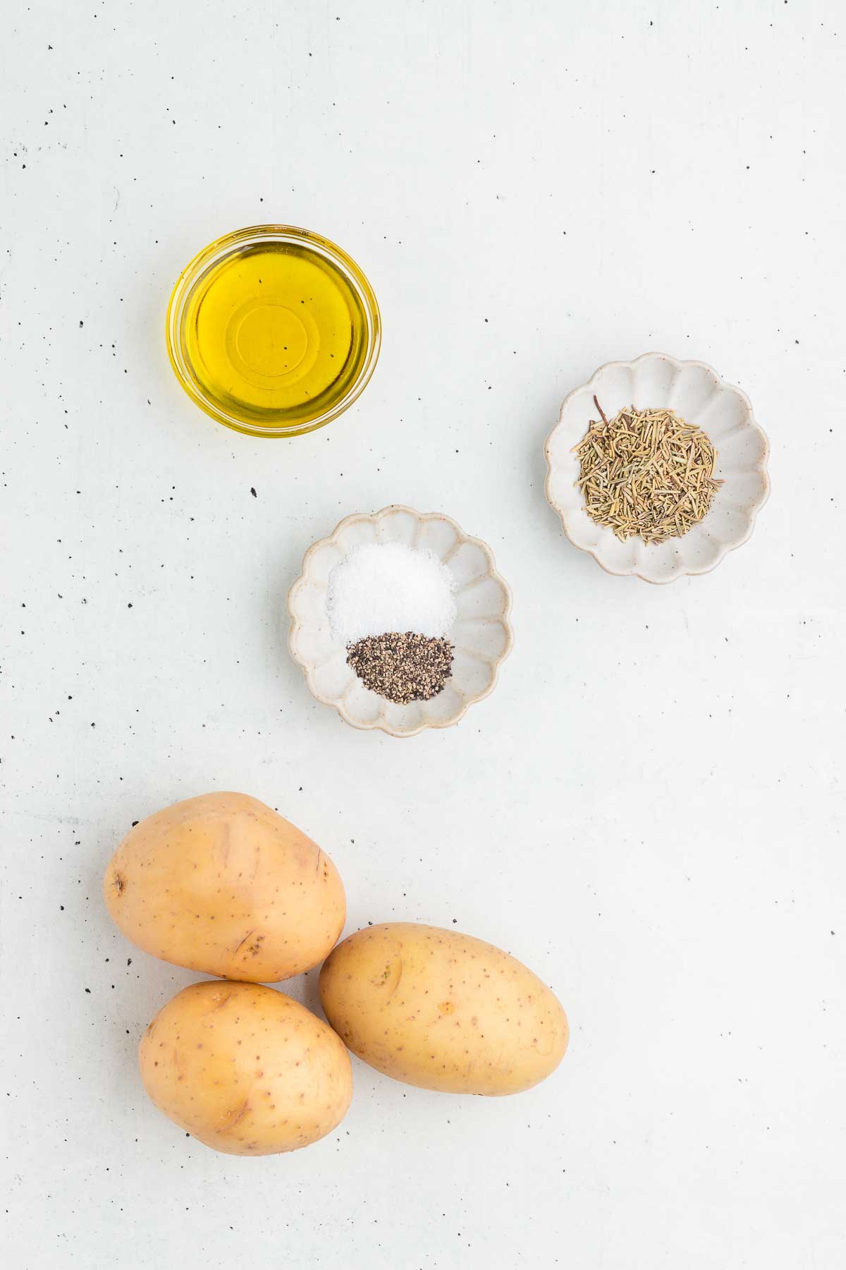 Ingredients for Rosemary Roasted Potatoes