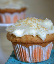 Carrot Cupcakes with Cream Cheese Frosting | Kitchen Treaty
