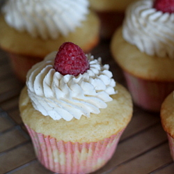 Lemon raspberry cupcakes with vanilla bean buttercream | Kitchen Treaty