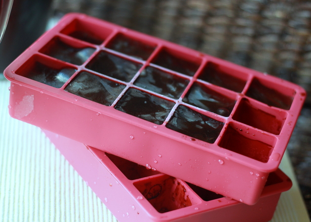Coffee Ice Cubes - Pour your regular old leftover brewed coffee into ice cube trays and freeze, then replace the ice in your iced coffee with coffee cubes. No more watered-down iced coffee!