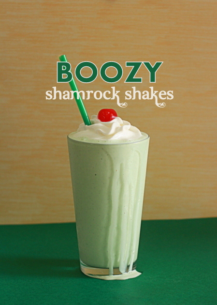 Boozy shamrock shakes | Kitchen Treaty