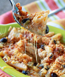 Tex Mex Mac and Cheese with Optional Chicken | Kitchen Treaty
