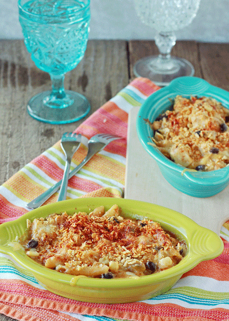 Tex mex mac and cheese with optional chicken | Kitchen Treaty