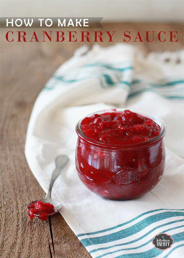 How to Make Cranberry Sauce - Got 20 minutes? Make homemade cranberry sauce that beats the socks off of any you'll find in a can. It freezes beautifully, too. Whip some up now and freeze it for the big day!