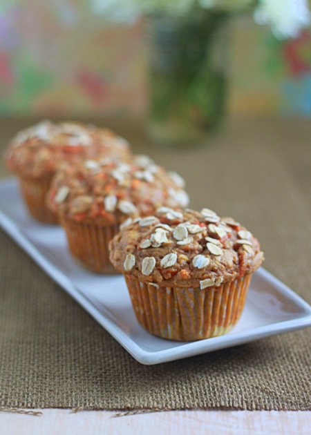 Hearty Spiced Carrot Muffins