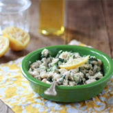 Simply Divine Mashed White Beans with Spinach, Garlic, and Lemon from kitchentreaty.com