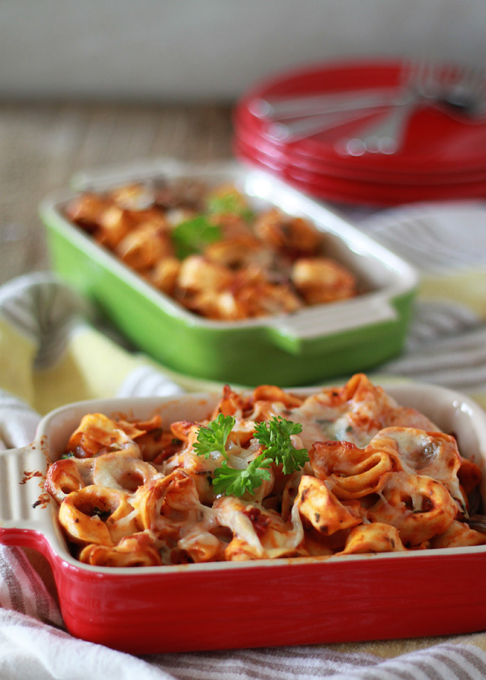 Cheesy Baked Tortellini Recipe