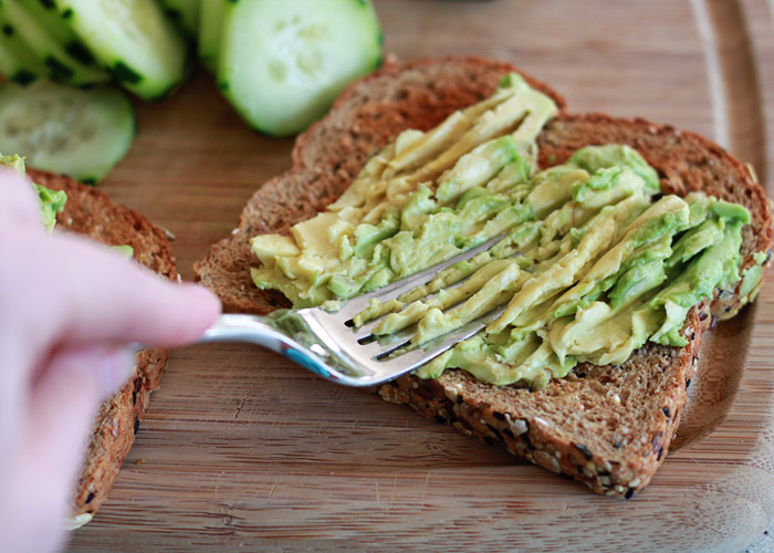 Cucumber Hummus Avocado Toast recipe - Crunchy cukes, creamy hummus, and glorious avocado join forces in pretty much the easiest lunch or snack ever.