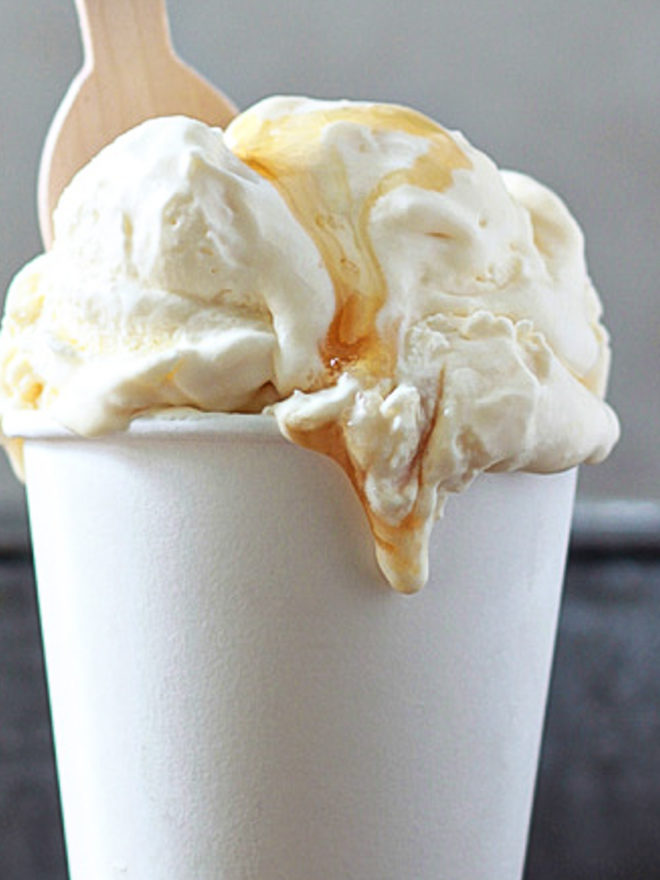 Sea Salt & Honey NoChurn Ice Cream