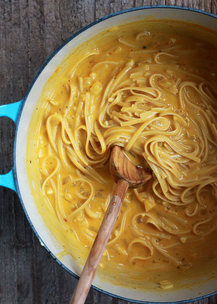 One Pot Creamy Pumpkin Pasta Kitchen Treaty Recipes