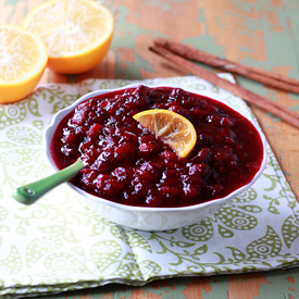 Orange Maple Cranberry Sauce - This easy homemade cranberry sauce recipe is sweetened with pure maple syrup instead of refined sugar. Orange and cinnamon lend subtle seasonal flavor without taking over. Make now and freeze for Thanksgiving!