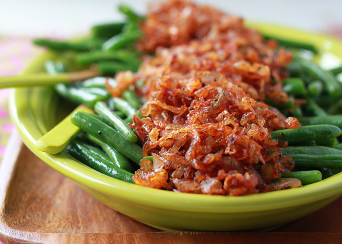 Sauteed Green Beans with Smoky Shallots