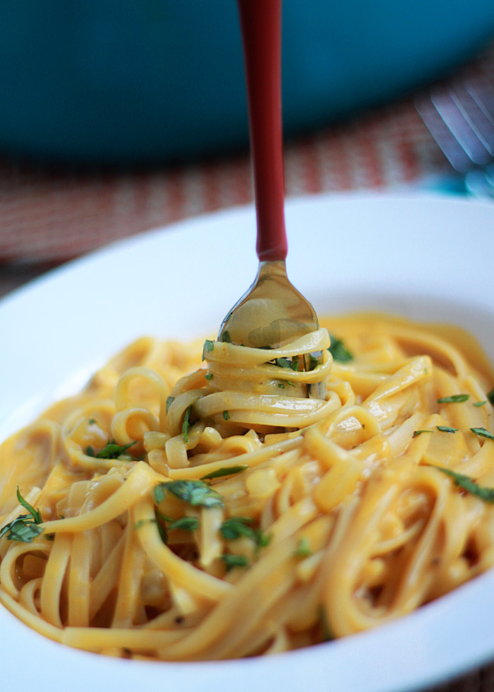 Kitchen Treaty's 5 Top Recipes of 2014 - #1: One Pot Creamy Pumpkin Pasta