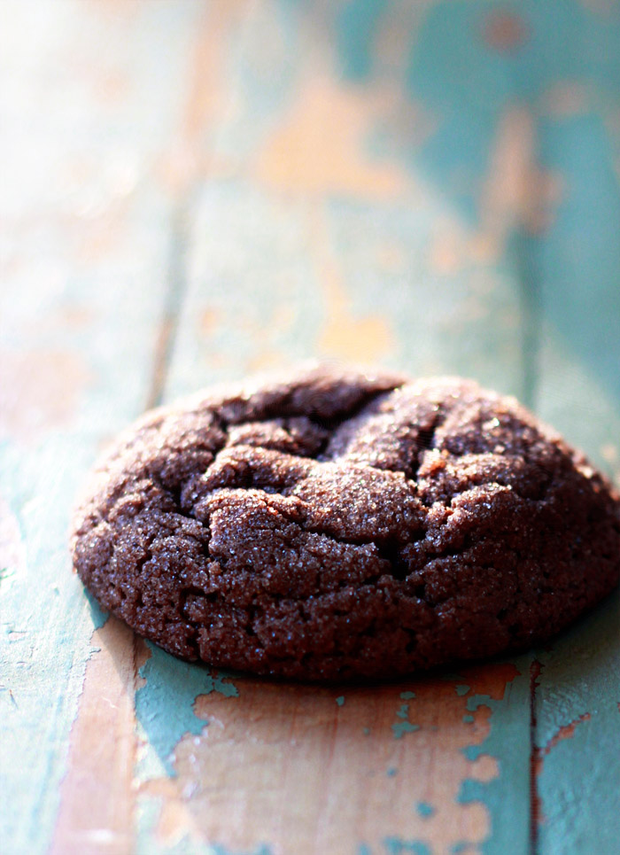Sparkly Chocolate Snickerdoodles recipe - These rich, fudgy, and crackly snickerdoodles shimmer with sugar. 