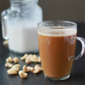 How to Make Cashew Milk Coffee Creamer - rich, creamy, and unbelievably easy to make.