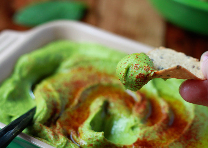 Spinach Hummus recipe - #9 of Kitchen Treaty's Top 10 Recipes of 2015