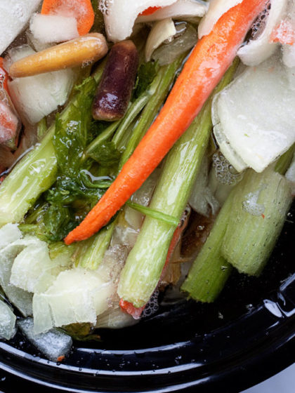 How to Make Vegetable Broth in the Slow Cooker