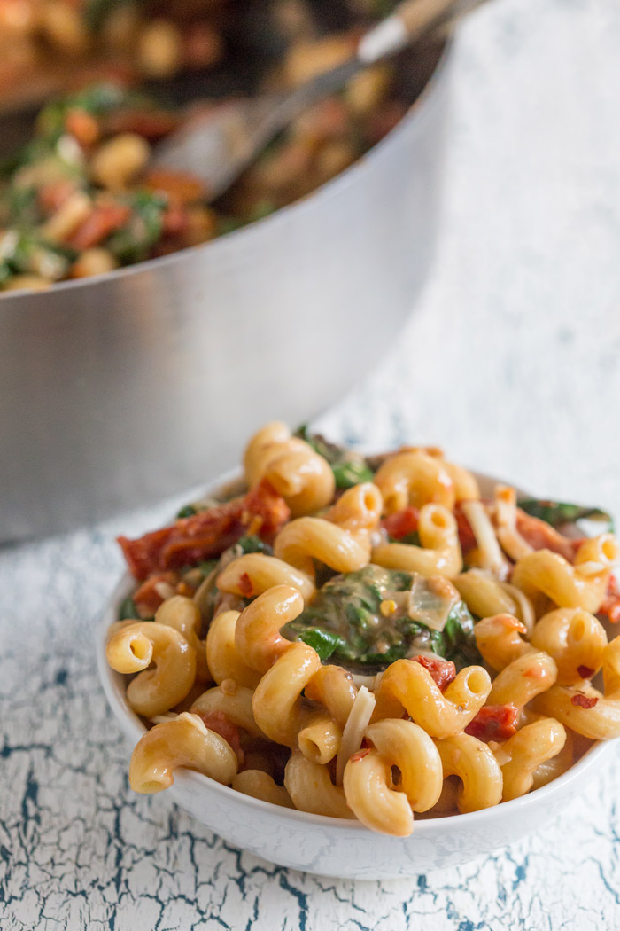 OnePot Pasta Florentine recipe Kitchen Treaty