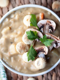 Rich & Creamy Mushroom "Clam" Chowder recipe