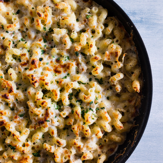 Creamy Artichoke Baked Pasta