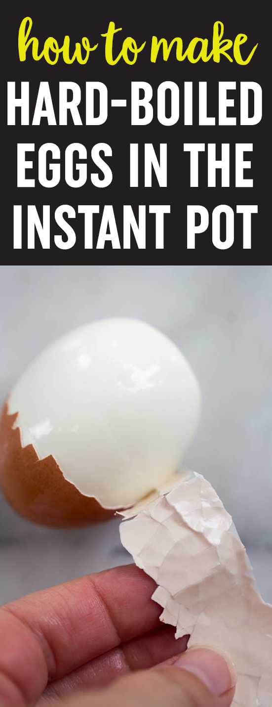 The only way I make my hard-boiled eggs. The Instant Pot makes them PERFECT. Easy cook, easy peel. Click to learn the easy method for perfect Instant Pot hard-boiled eggs. #instantpot #hardboiledeggs
