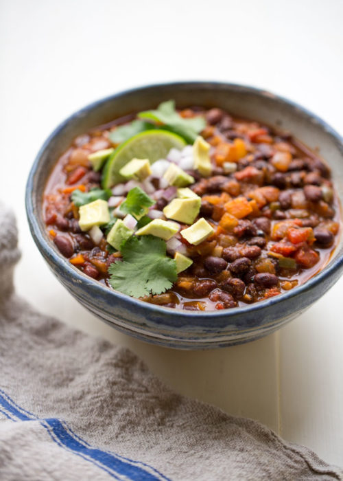Simple Instant Pot Vegan Black Bean Chili