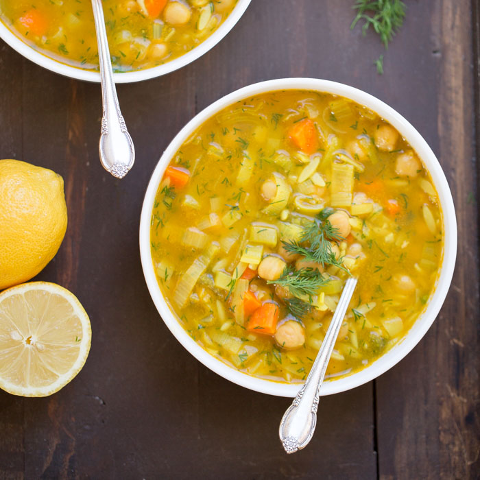 Chickpea Orzo Soup with Lemon & Dill Kitchen Treaty Recipes