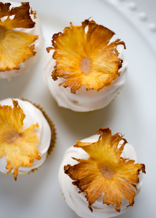 How to Make a Dried Pineapple Flower Garnish for Cupcakes or Cakes