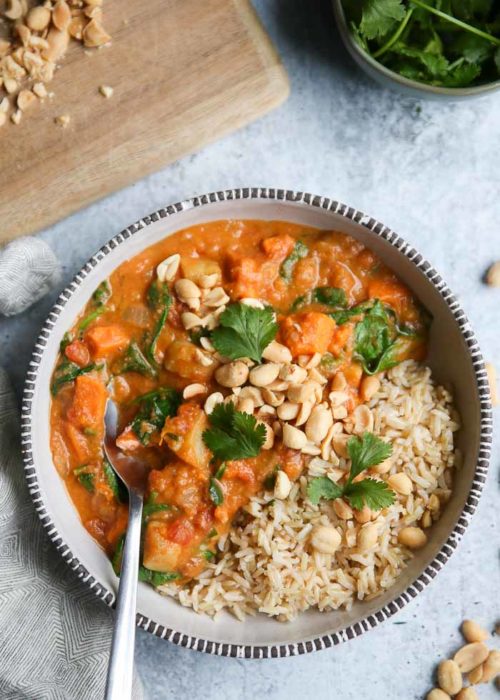 West African Peanut Stew with Sweet Potato & Spinach LaptrinhX / News