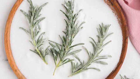 Easy Sugared Rosemary