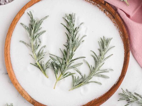 Easy Sugared Rosemary