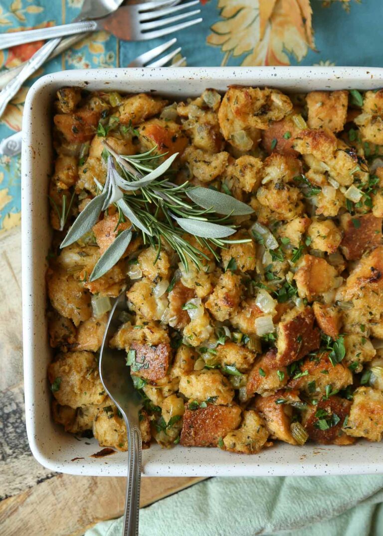 Vegan Buttery Herb Stuffing Kitchen Treaty Recipes