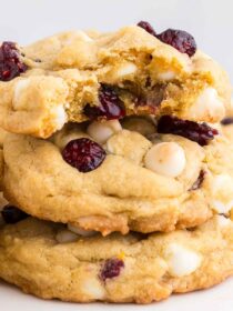 Cranberry Orange White Chocolate Chip Cookies