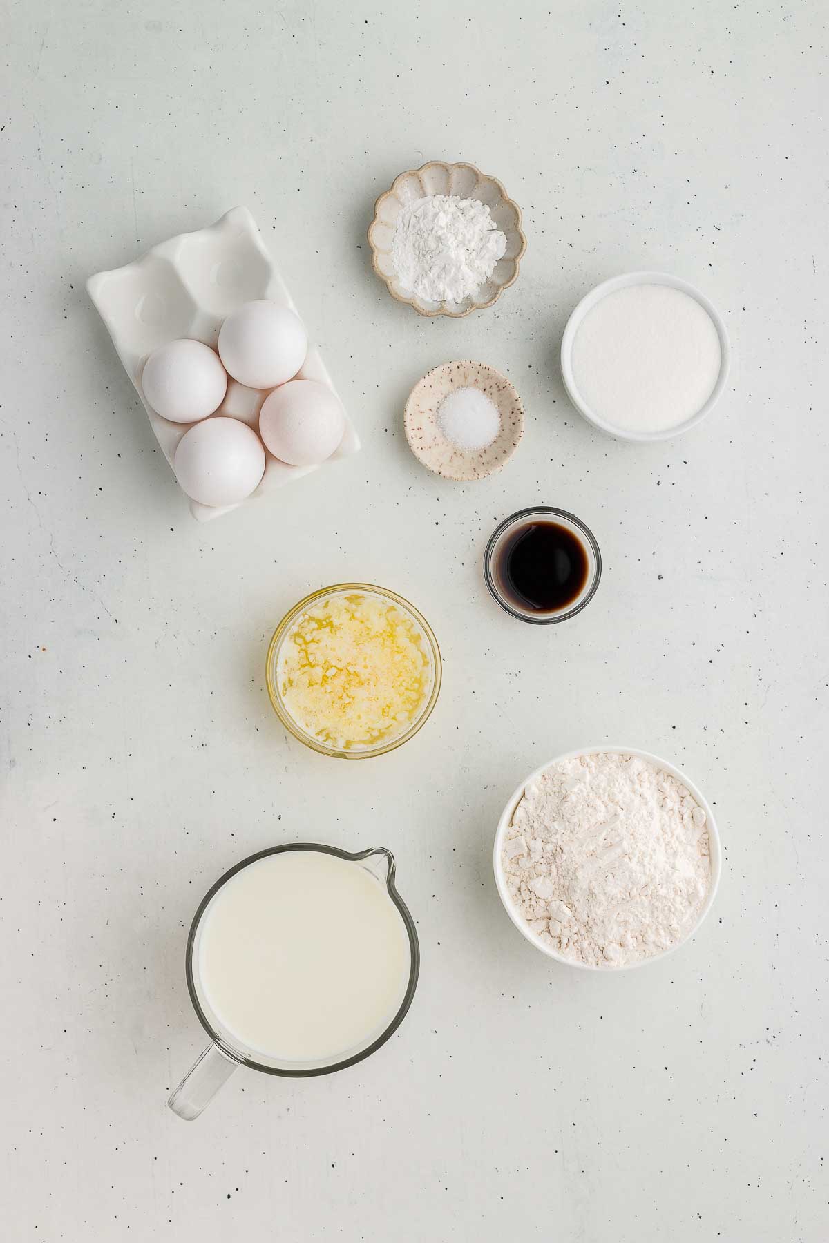 Ingredients for waffles