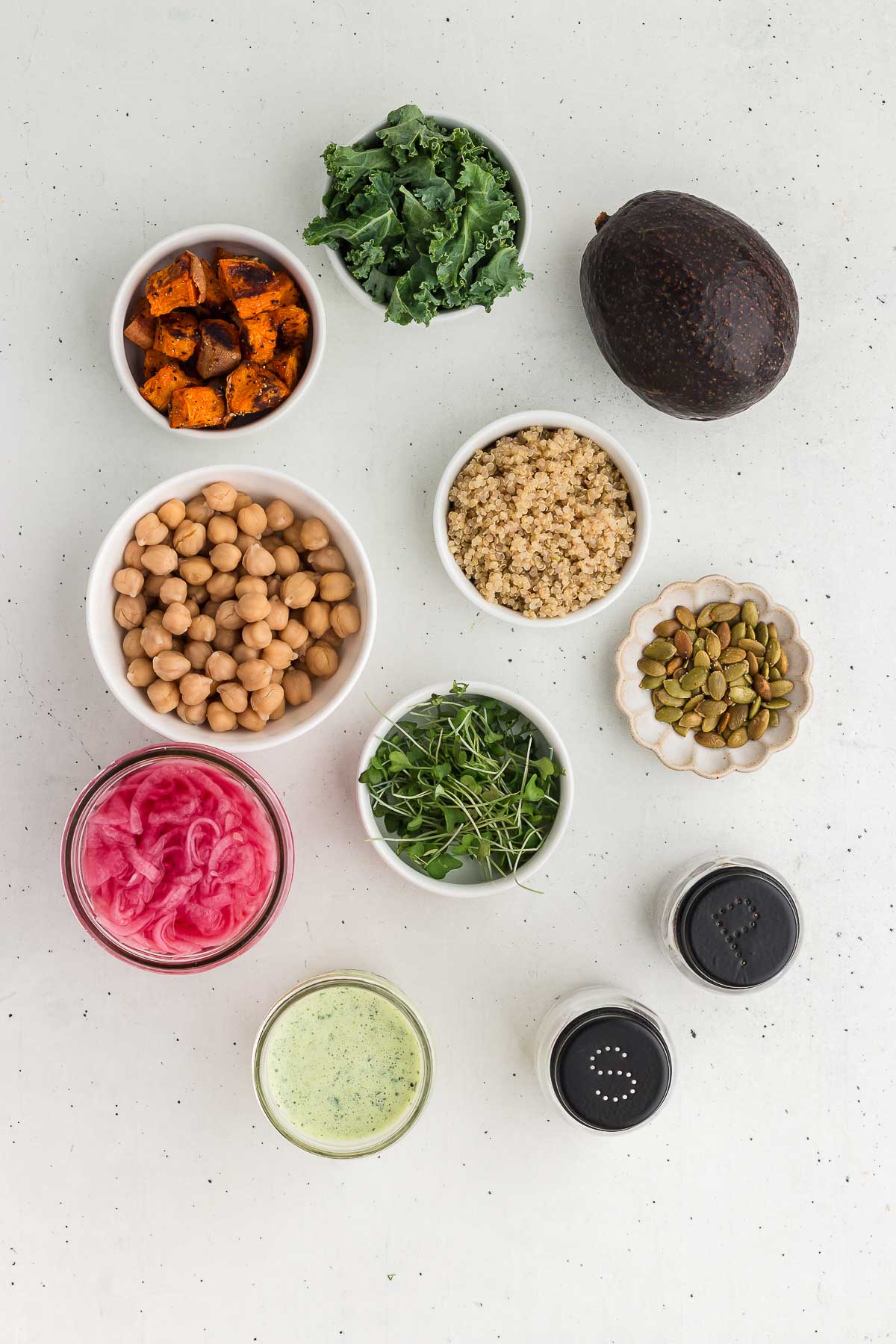 Sweet Potato Chickpea Grain Bowl Ingredients