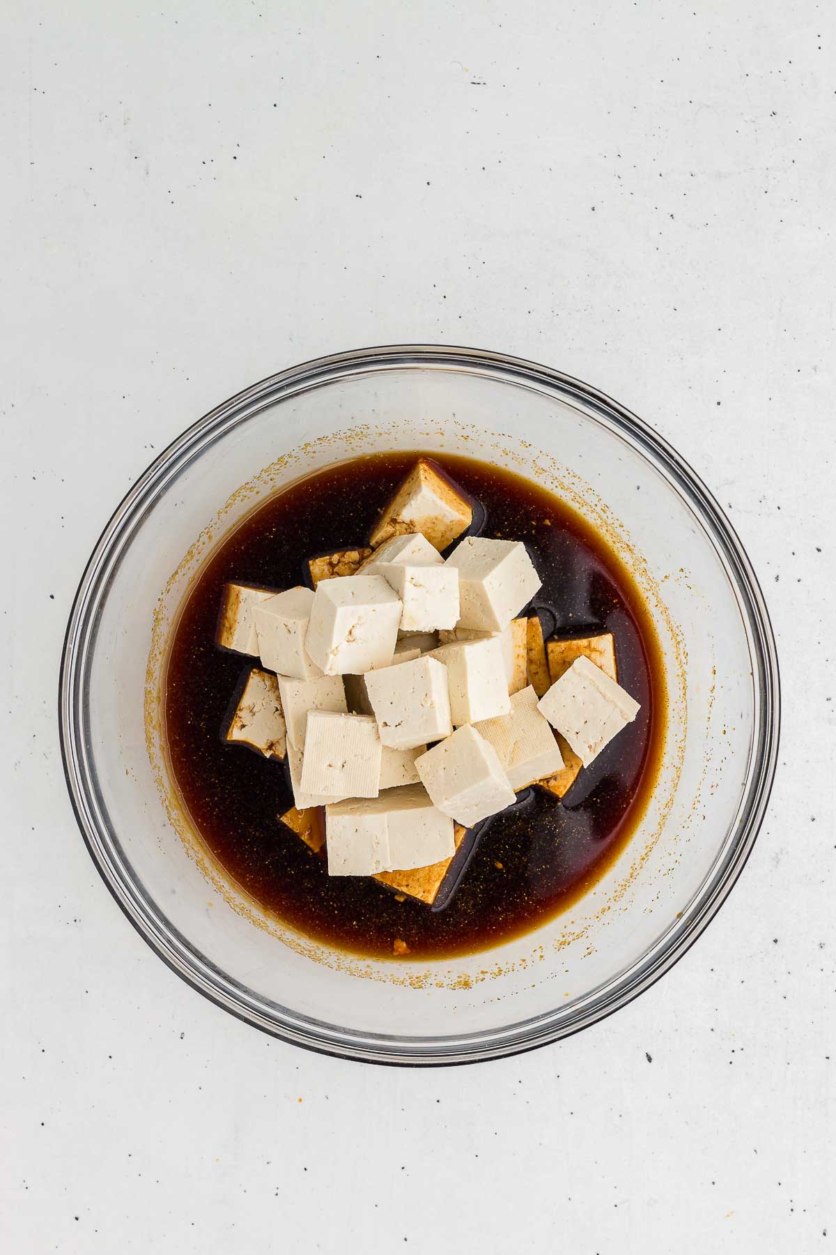 Tofu in marinade