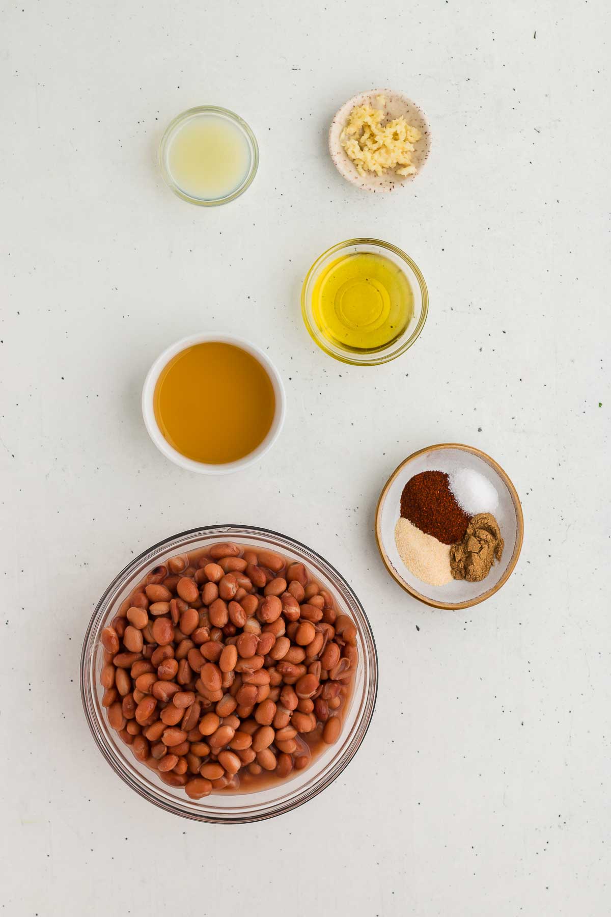 Ingredients for Homemade Refried Beans