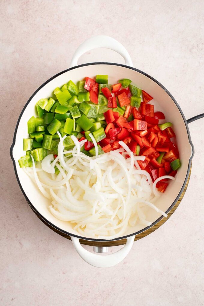 cooking veggies for sweet and sour tofu